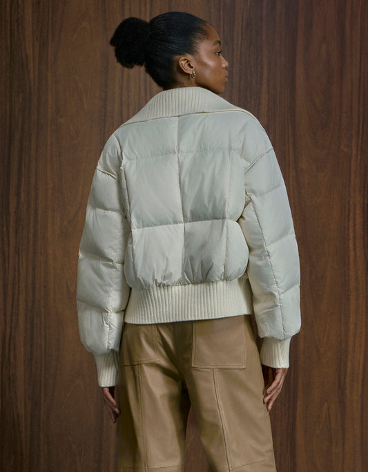 JAQUETA BEA PUFFER MADRE REINA NYLON OFF WHITE