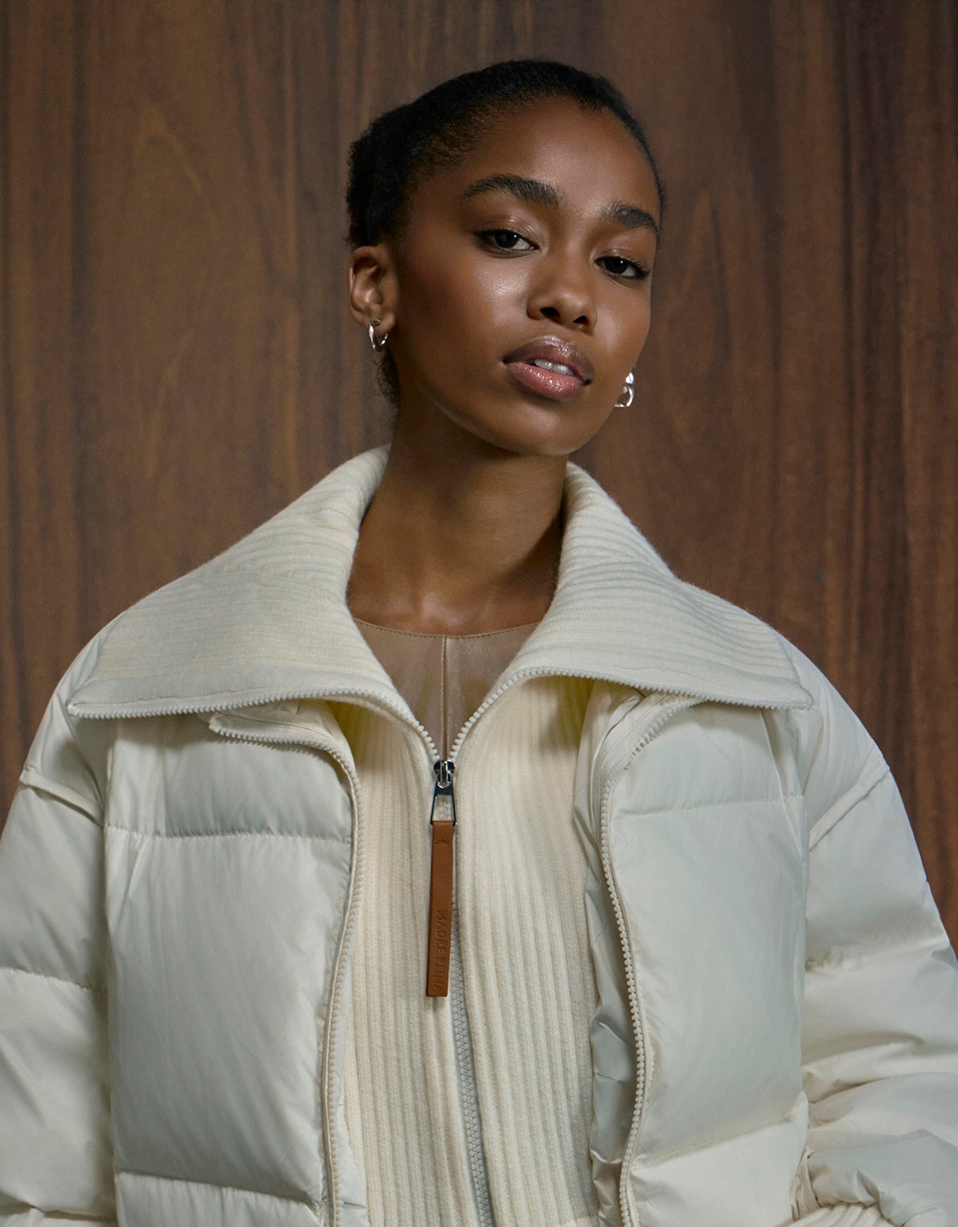 JAQUETA BEA PUFFER MADRE REINA NYLON OFF WHITE