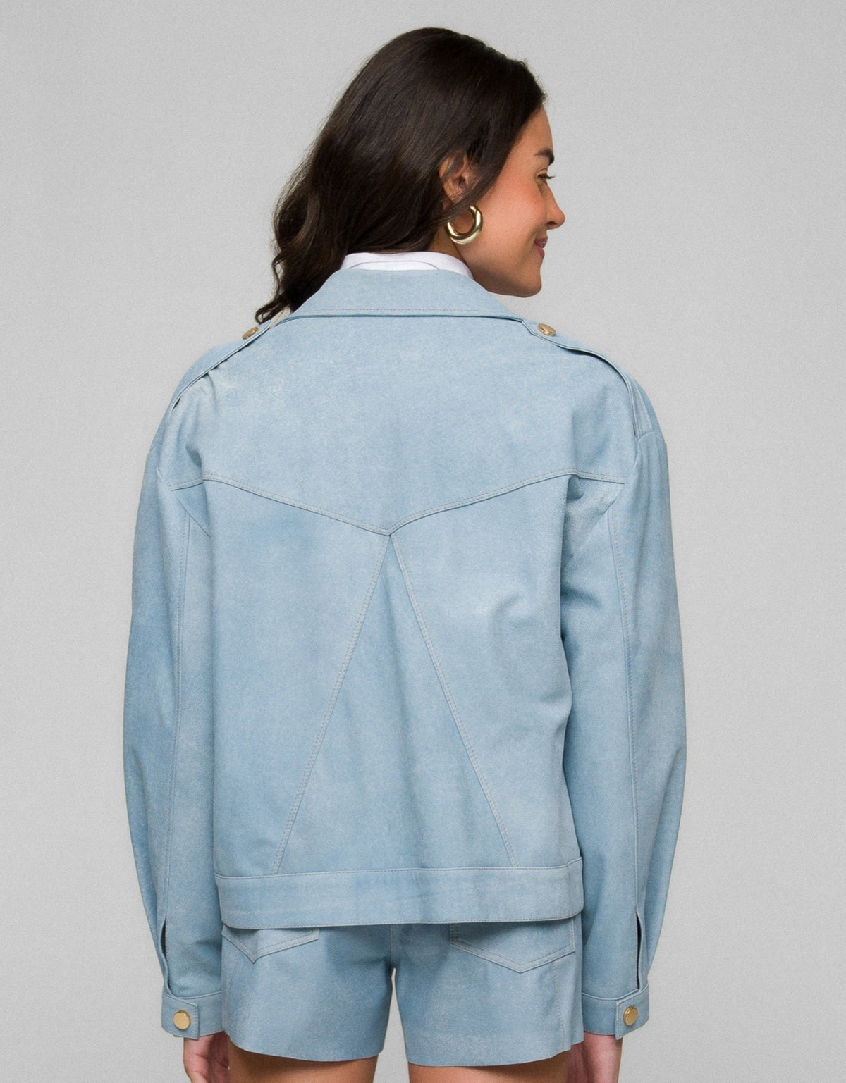 JAQUETA GIULIA MADRE REINA BLUE DENIM