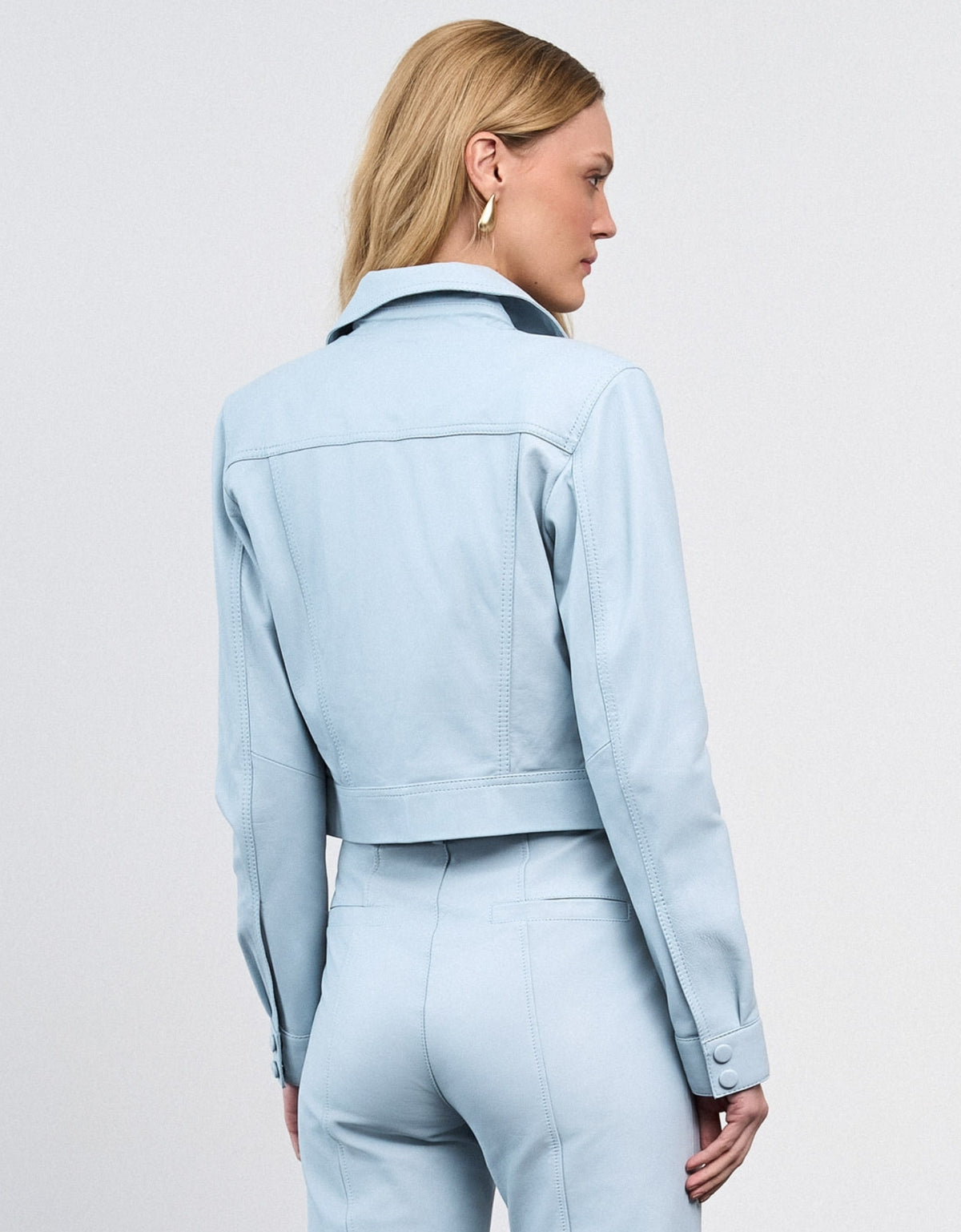 JAQUETA MEL MADRE REINA COURO BLUE DAY