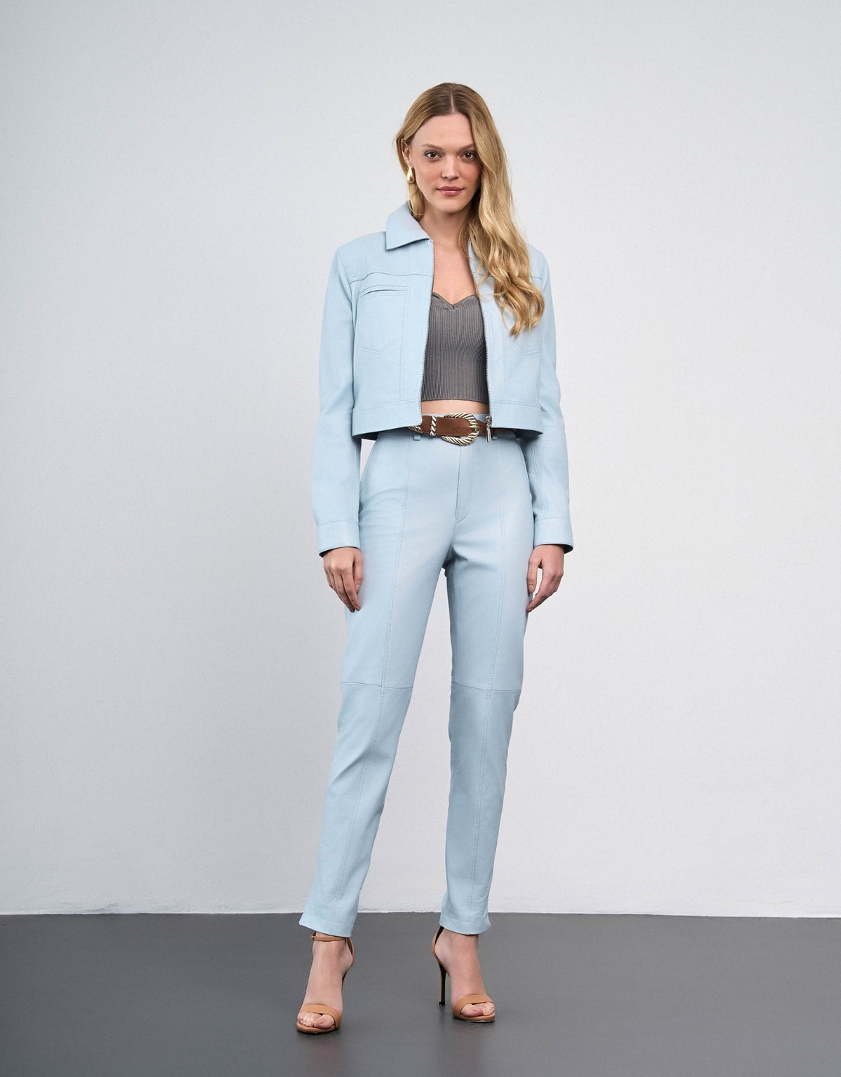 JAQUETA MEL MADRE REINA COURO BLUE DAY