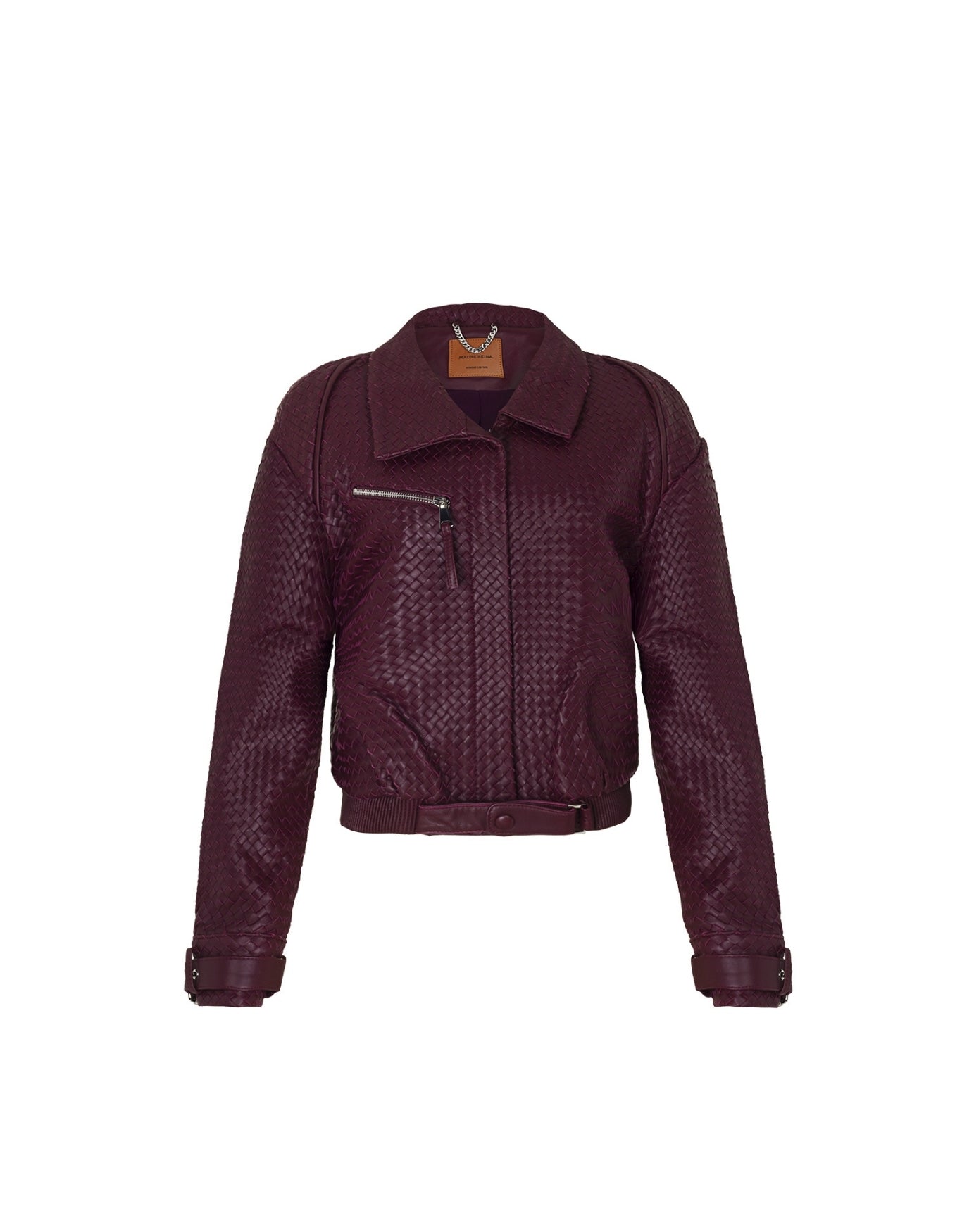 JAQUETA TRESSE MADRE REINA COURO PINOT