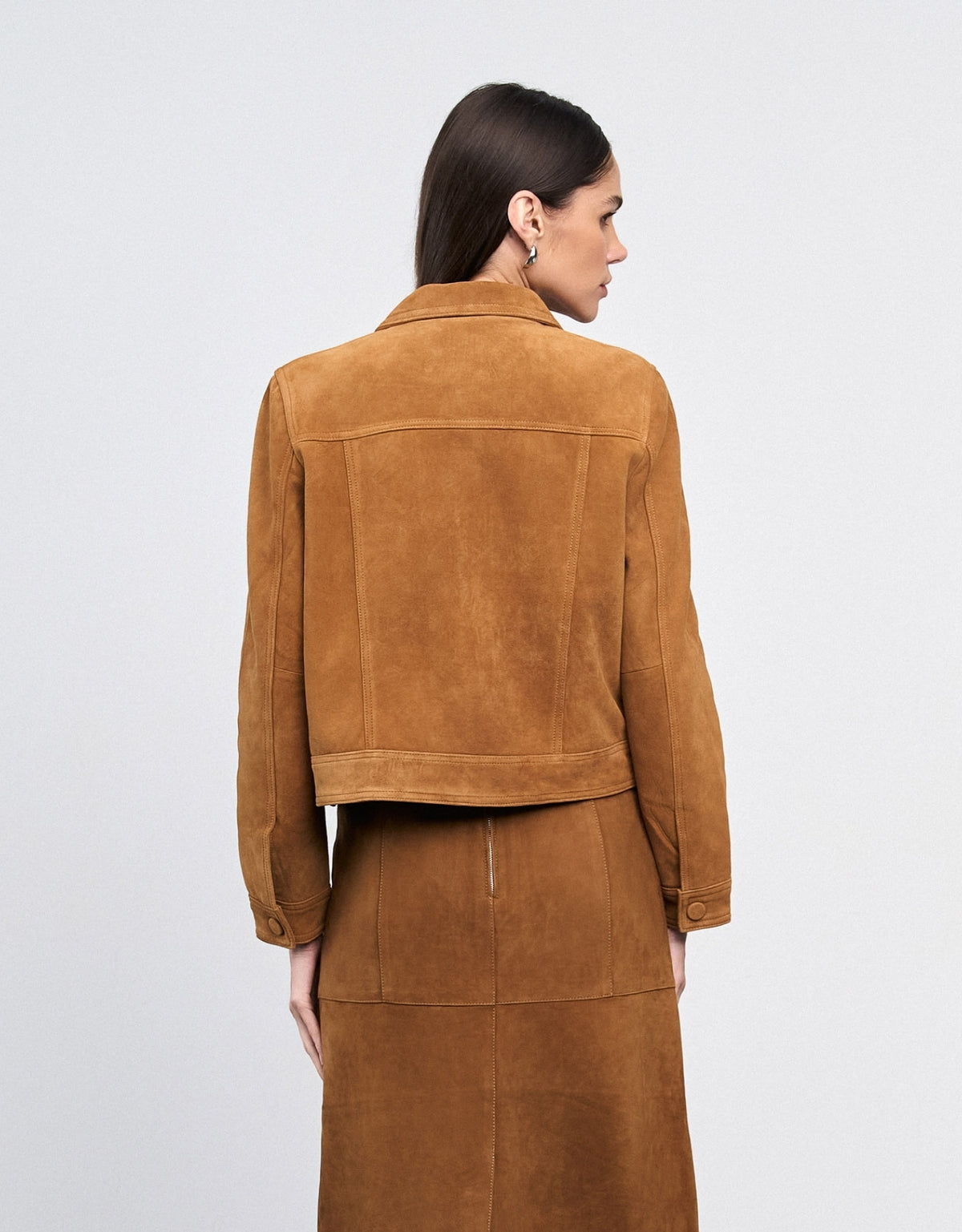 JAQUETA VALEN MADRE REINA COURO CAMEL