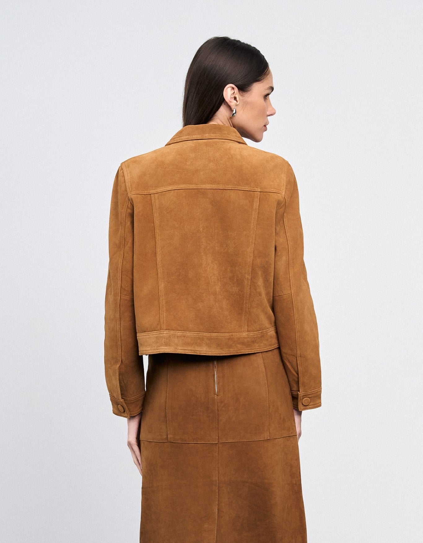 JAQUETA VALEN MADRE REINA COURO CAMEL