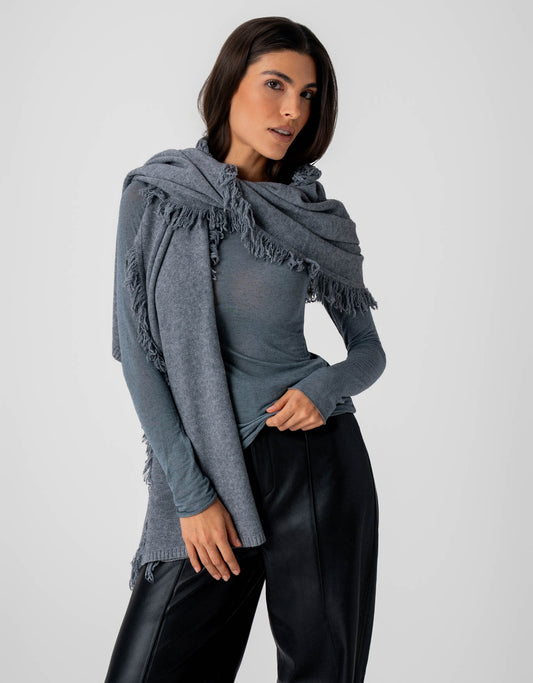 LENÇO CLASSIC MADRE REINA CINZA