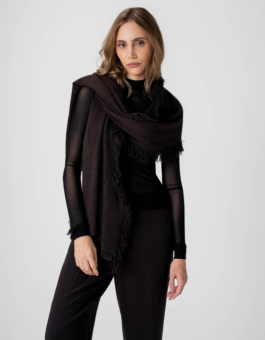 LENÇO CLASSIC MADRE REINA MARROM