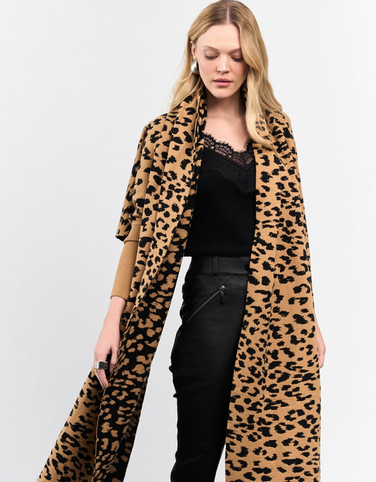 MANTELA MADRE REINA TRICOT ANIMAL PRINT