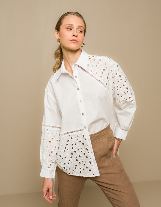 MAX CAMISA ALANIS MADRE REINA BRANCO