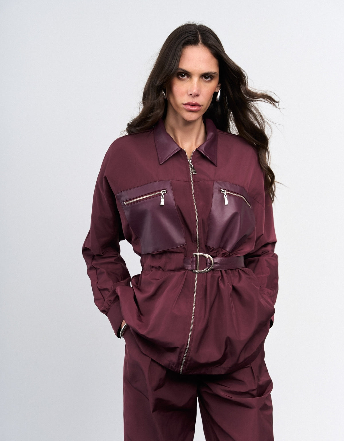 PARKA TEREZA MADRE REINA ALFAIATARIA DARK PURPLE
