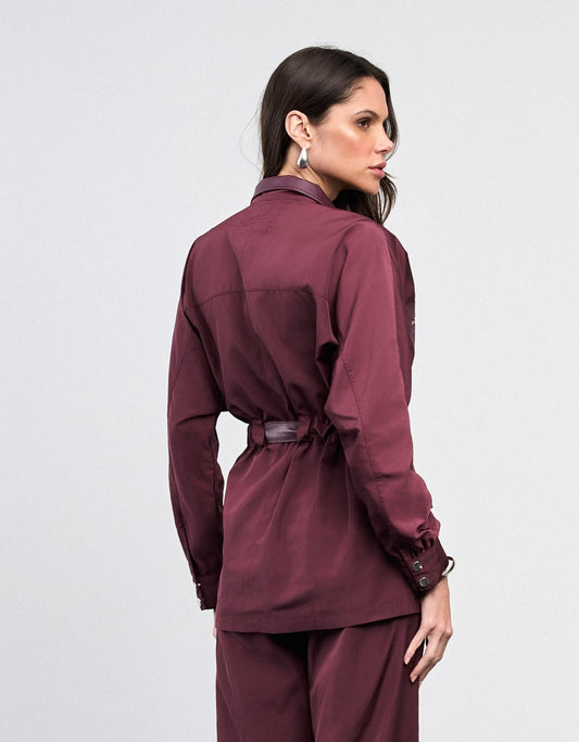 PARKA TEREZA MADRE REINA ALFAIATARIA DARK PURPLE