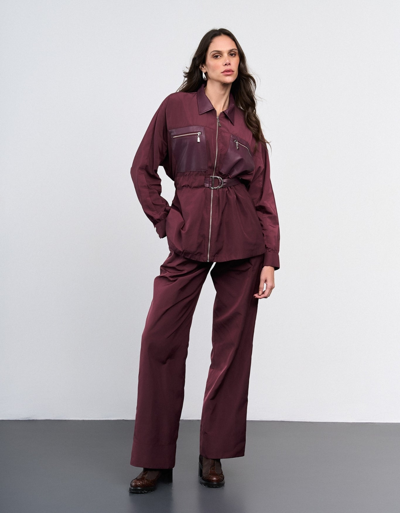 PARKA TEREZA MADRE REINA ALFAIATARIA DARK PURPLE