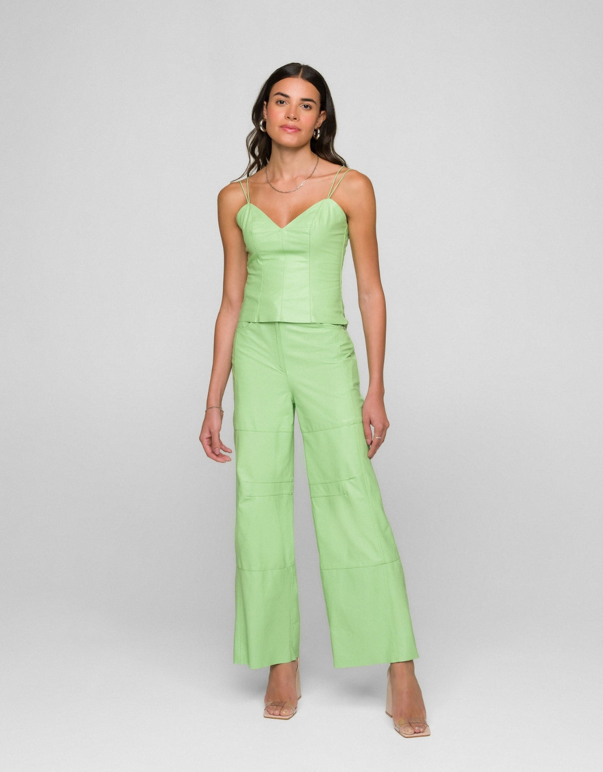 REGATA ÁGATA MADRE REINA COURO VERDE MENTA