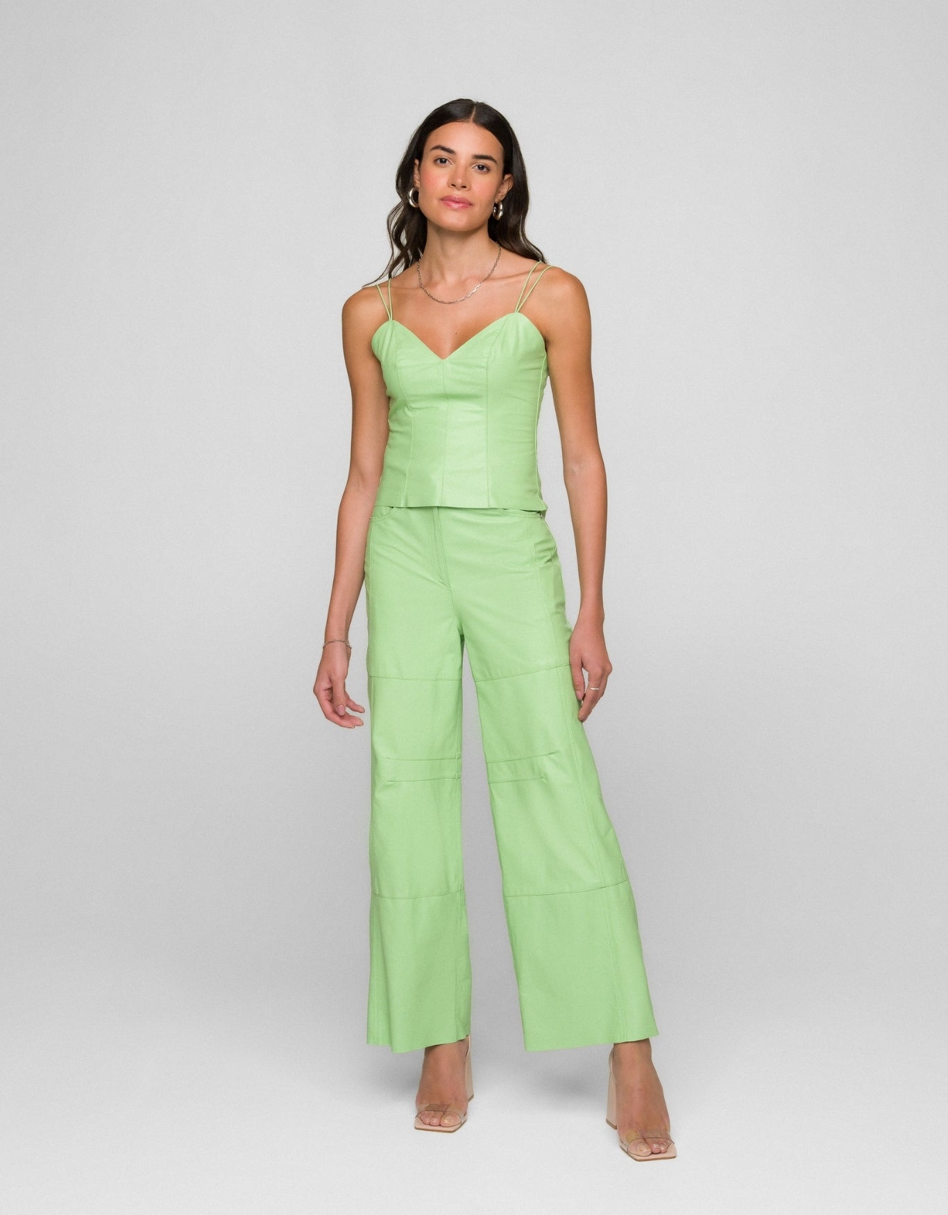 REGATA ÁGATA MADRE REINA COURO VERDE MENTA