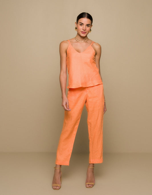 REGATA ANNA MADRE REINA LINHO LARANJA PAPAYA