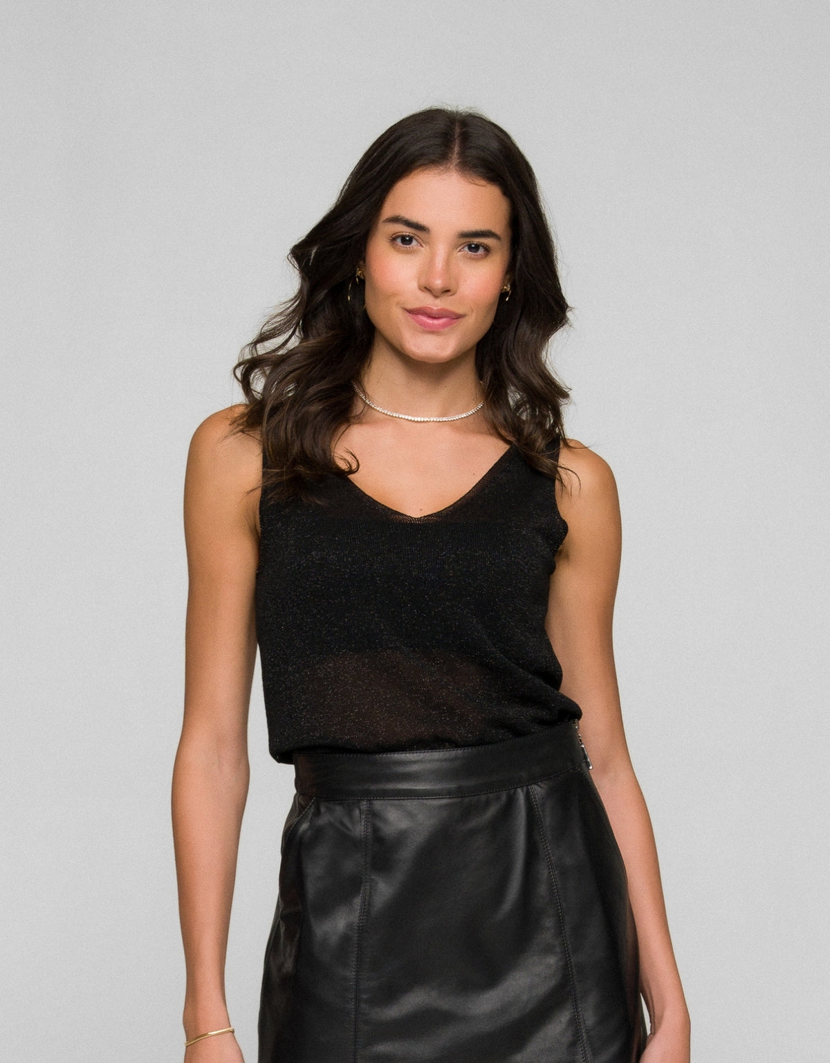 REGATA MADRE REINA TRICOT PRETO