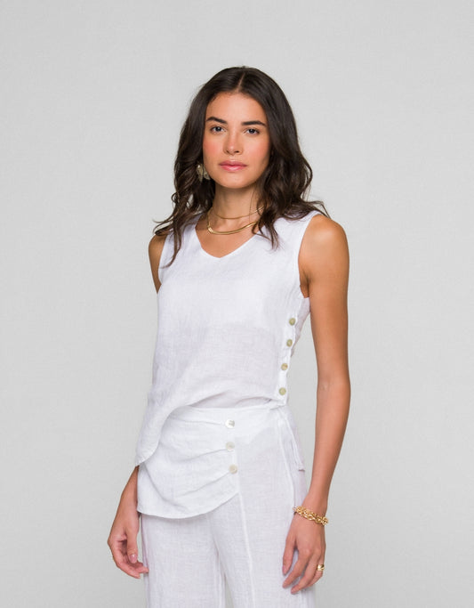 REGATA MILLA MADRE REINA LINHO BRANCO