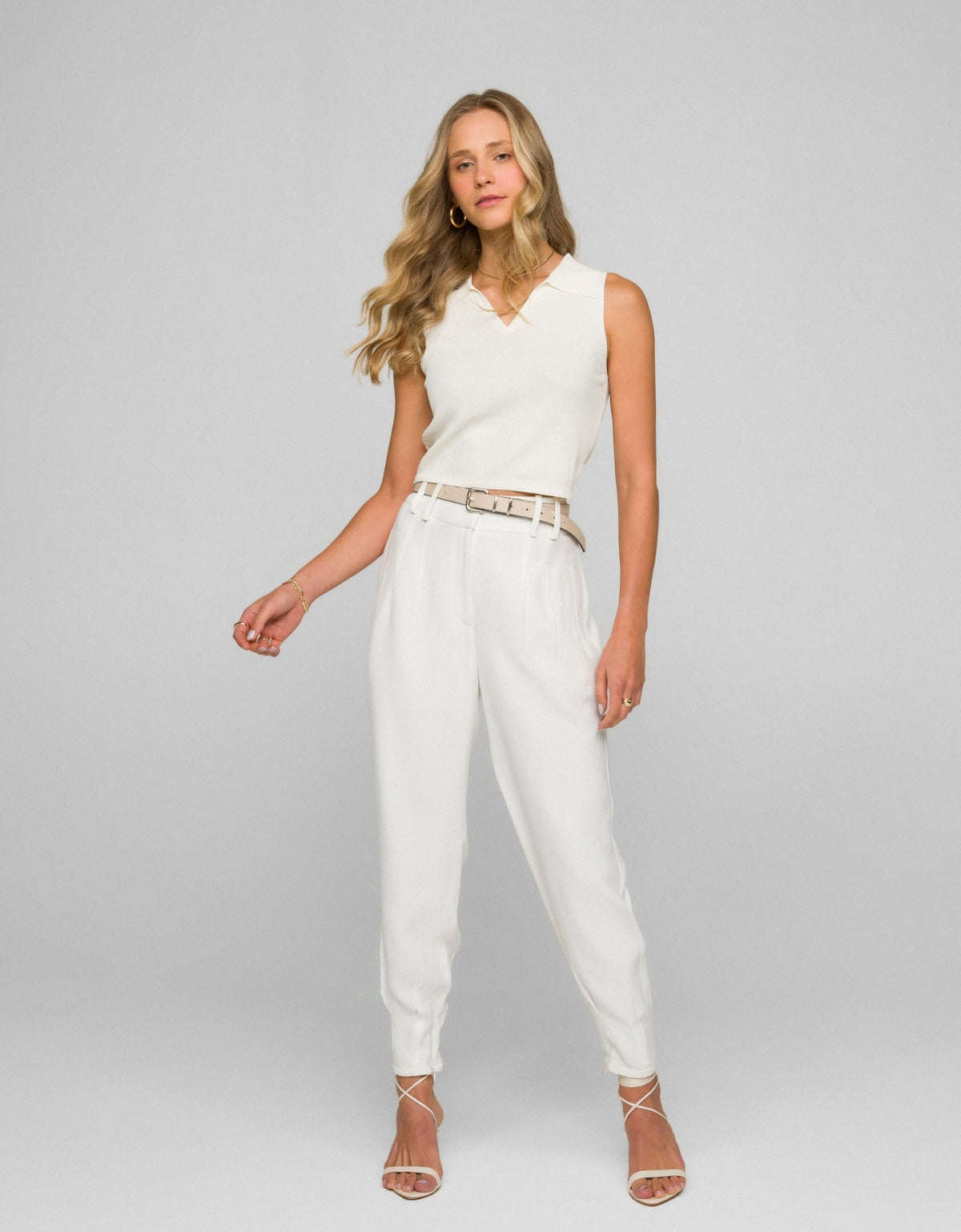 REGATA POLO MADRE REINA TRICOT BRANCO