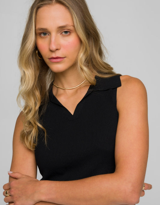 REGATA POLO MADRE REINA TRICOT PRETO