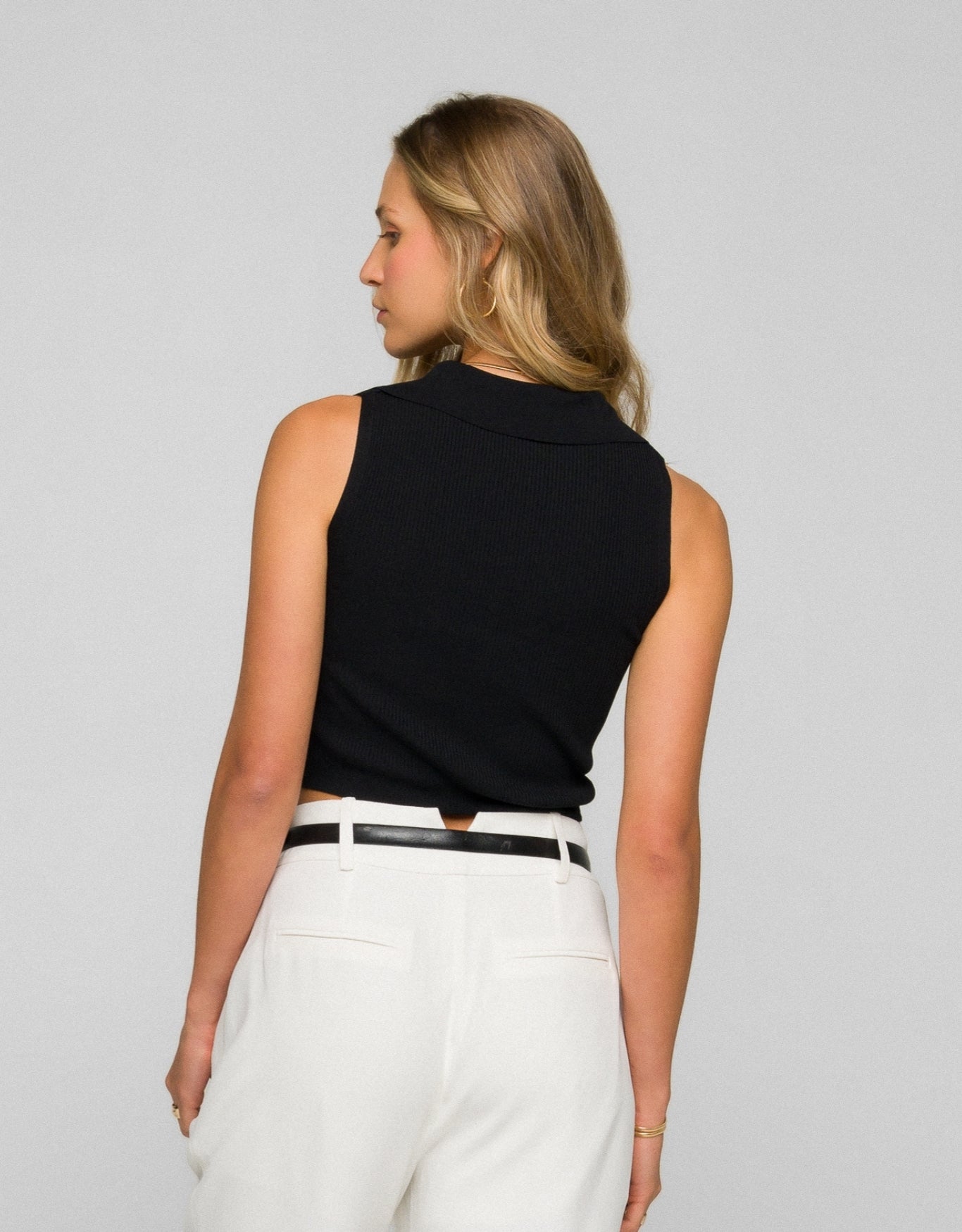 REGATA POLO MADRE REINA TRICOT PRETO