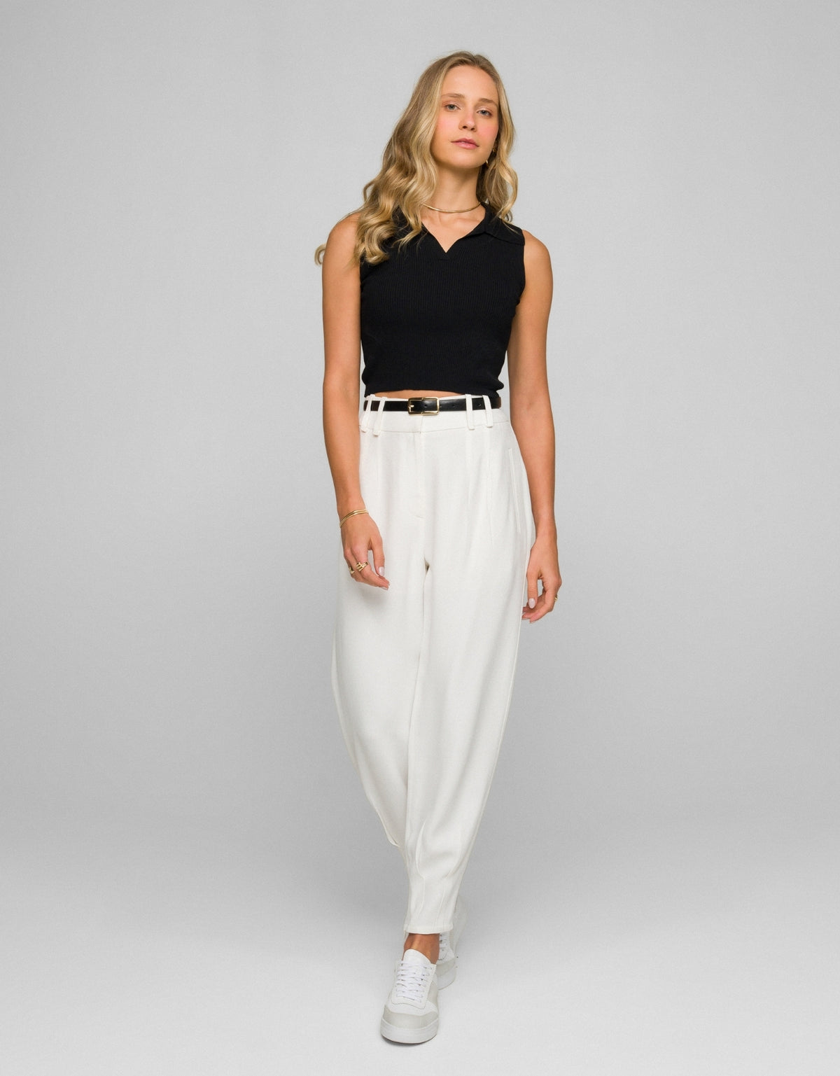 REGATA POLO MADRE REINA TRICOT PRETO