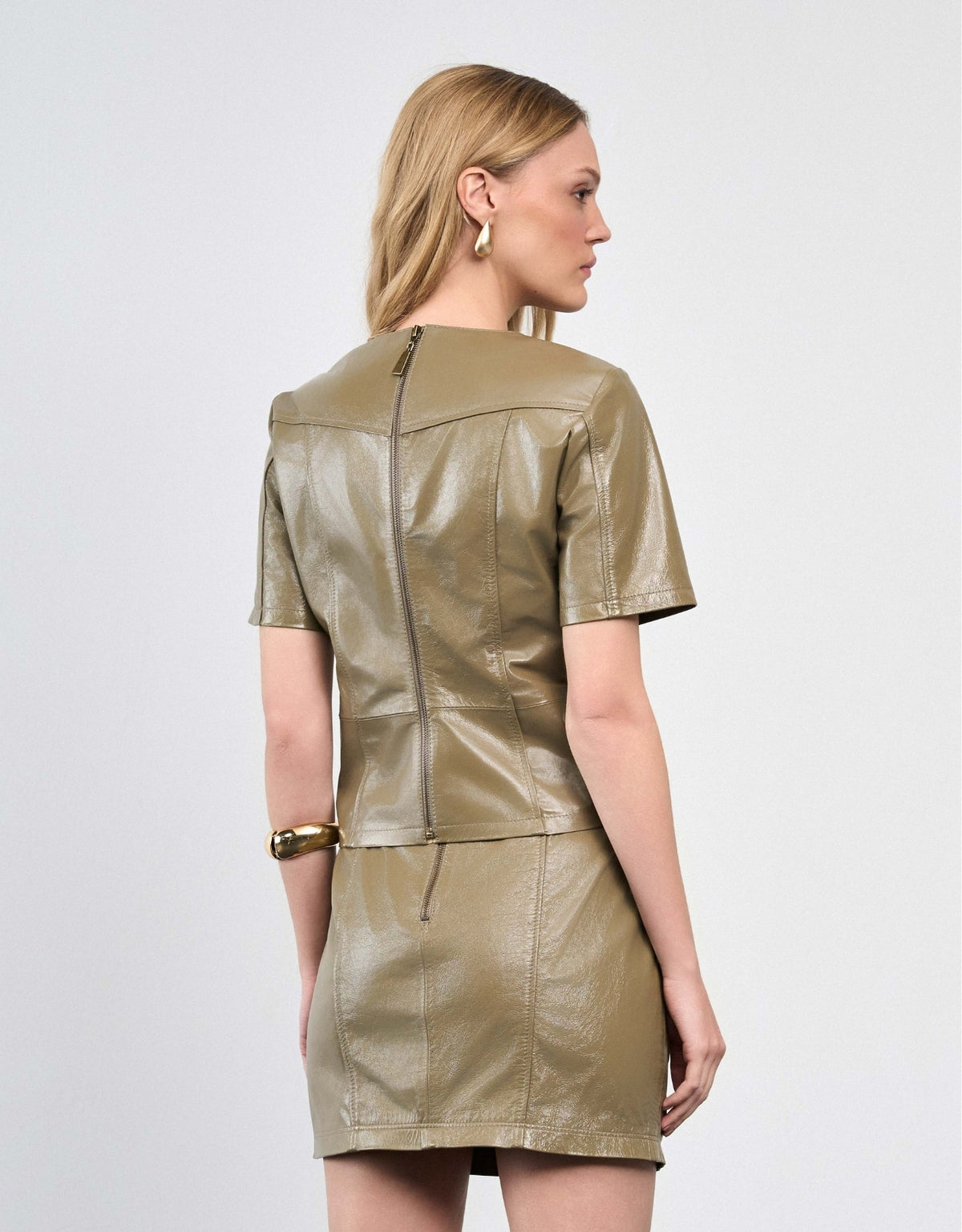 SAIA ISADORA MADRE REINA COURO GREIGE