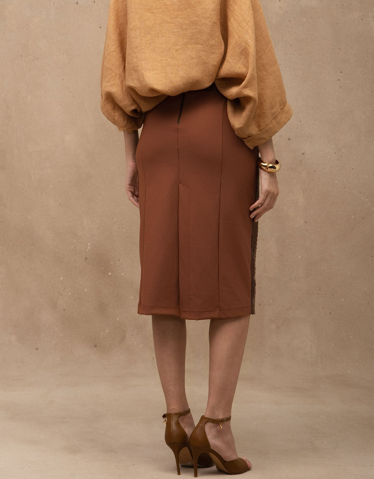 SAIA MADRE REINA PYTHON COM MALHA CARAMELO