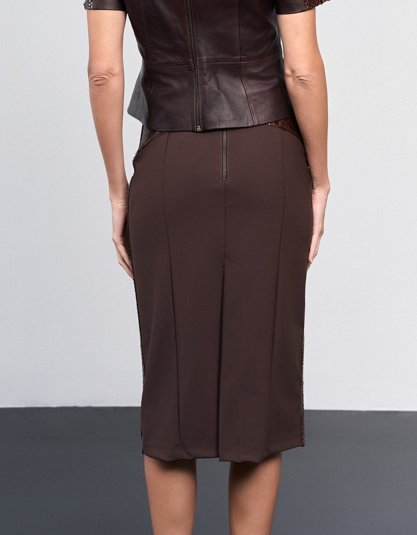 SAIA MADRE REINA PYTHON DARK BROWN