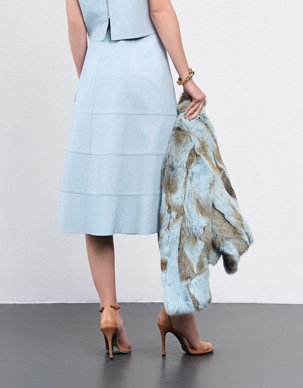 SAIA MARIA MADRE REINA COURO BLUE DAY