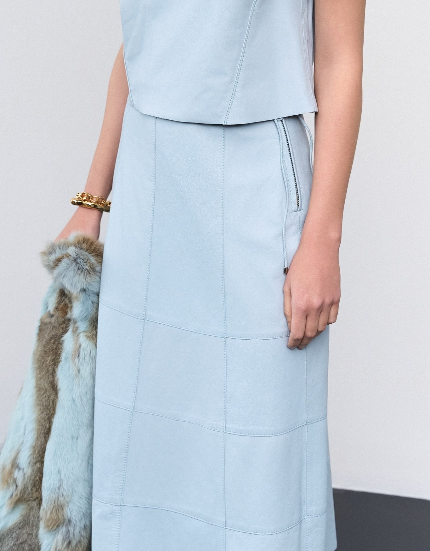 SAIA MARIA MADRE REINA COURO BLUE DAY