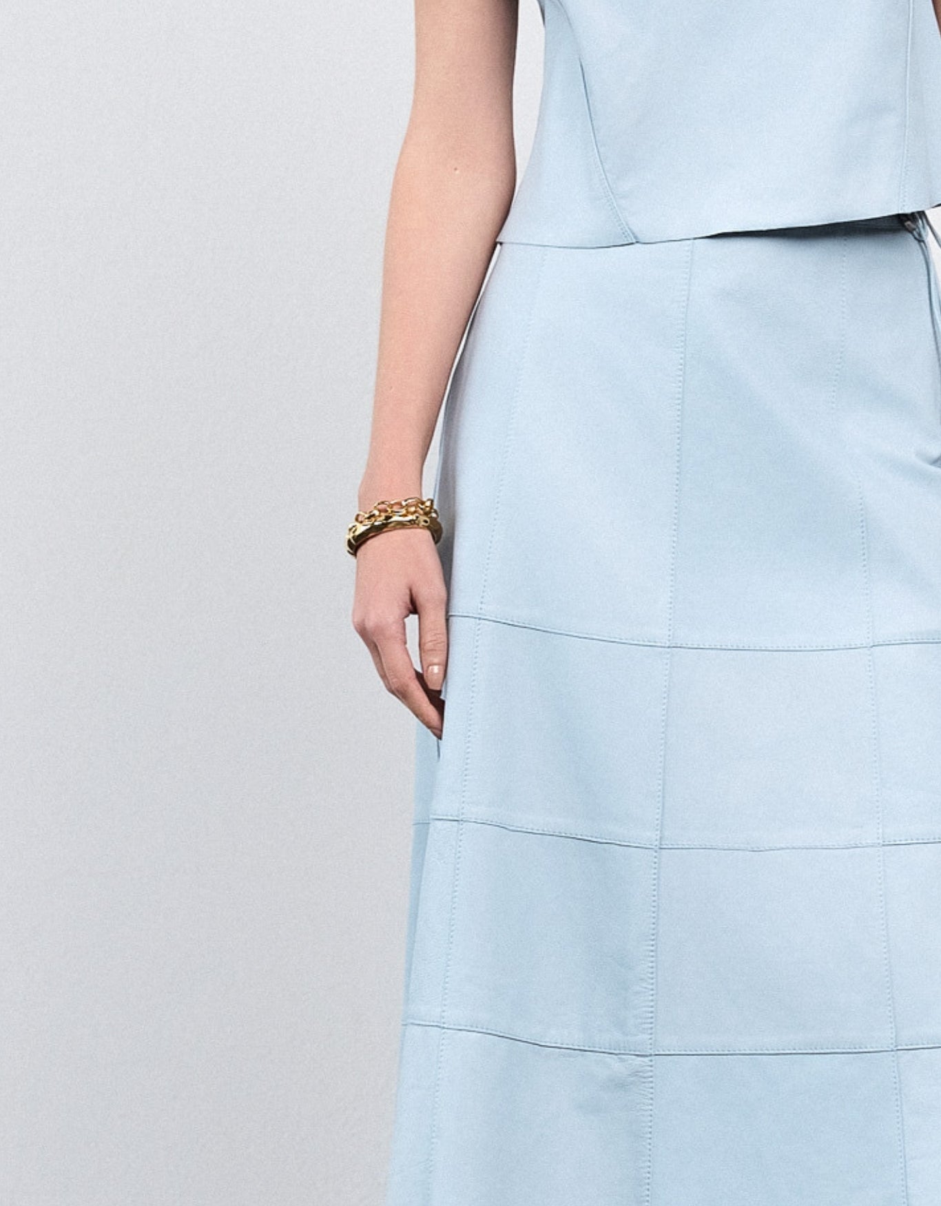 SAIA MARIA MADRE REINA COURO BLUE DAY