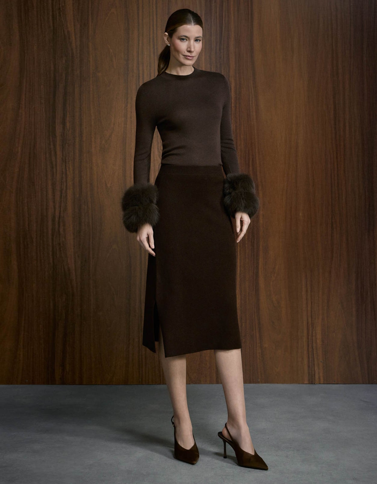 SAIA MIDI MADRE REINA CASHMERE MADEIRA