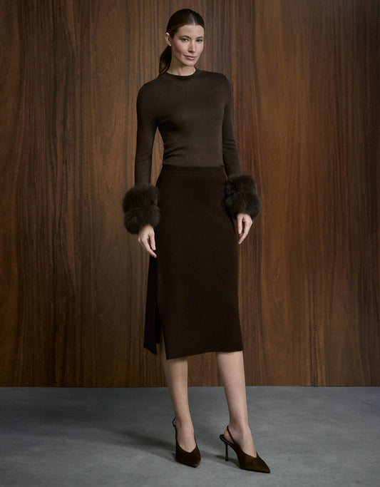 SAIA MIDI MADRE REINA CASHMERE MADEIRA