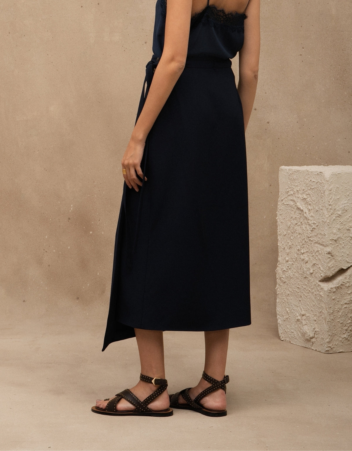 SAIA PAOLA MADRE REINA ALFAIATARIA AZUL MARINE