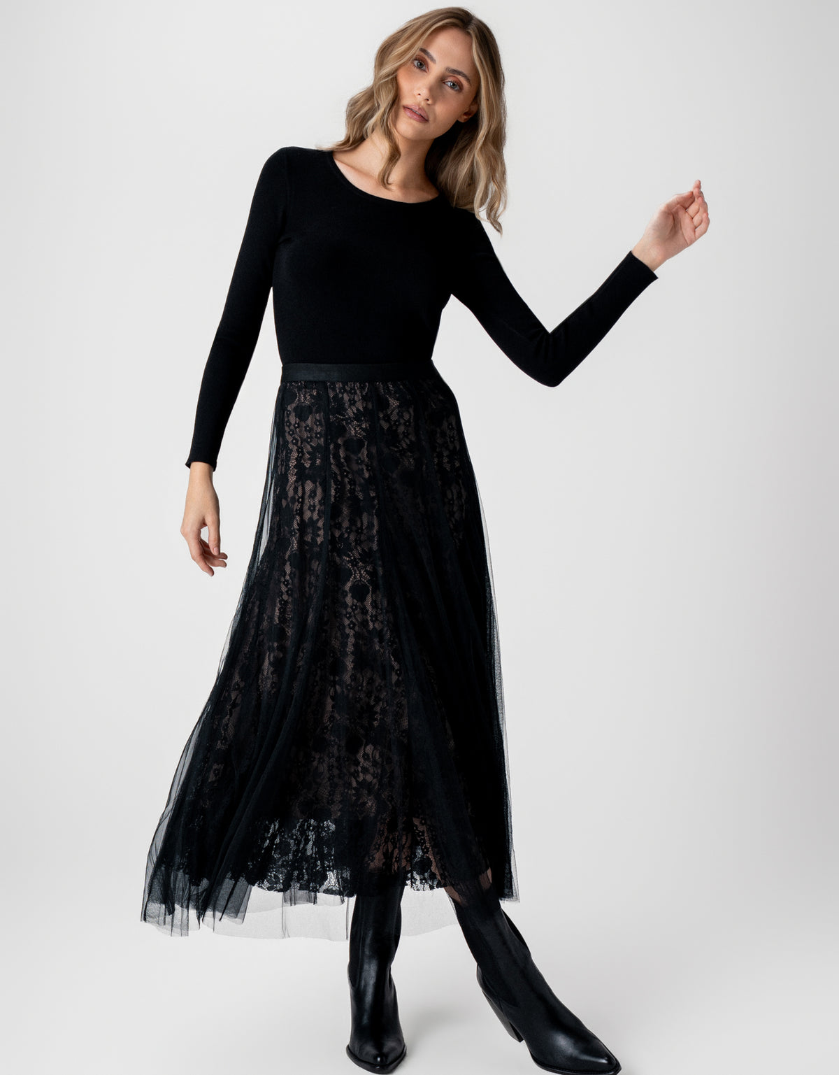 SAIA SABRINA MADRE REINA PRETO/TAUPE