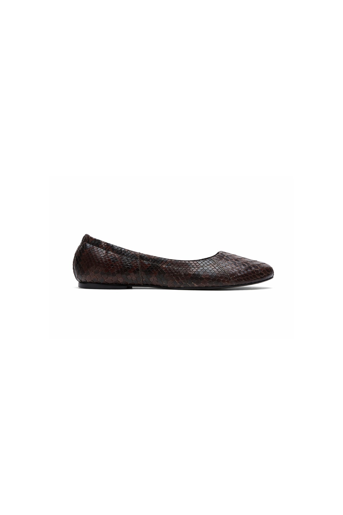 SAPATILHA MADRE REINA COURO PYTHON DARK BROWN