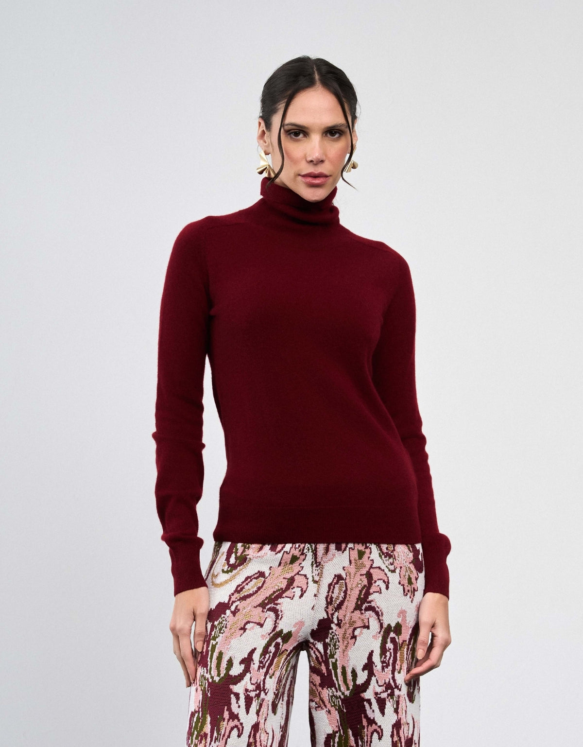 SWEATER GOLA ALTA MADRE REINA CASHMERE PINOT