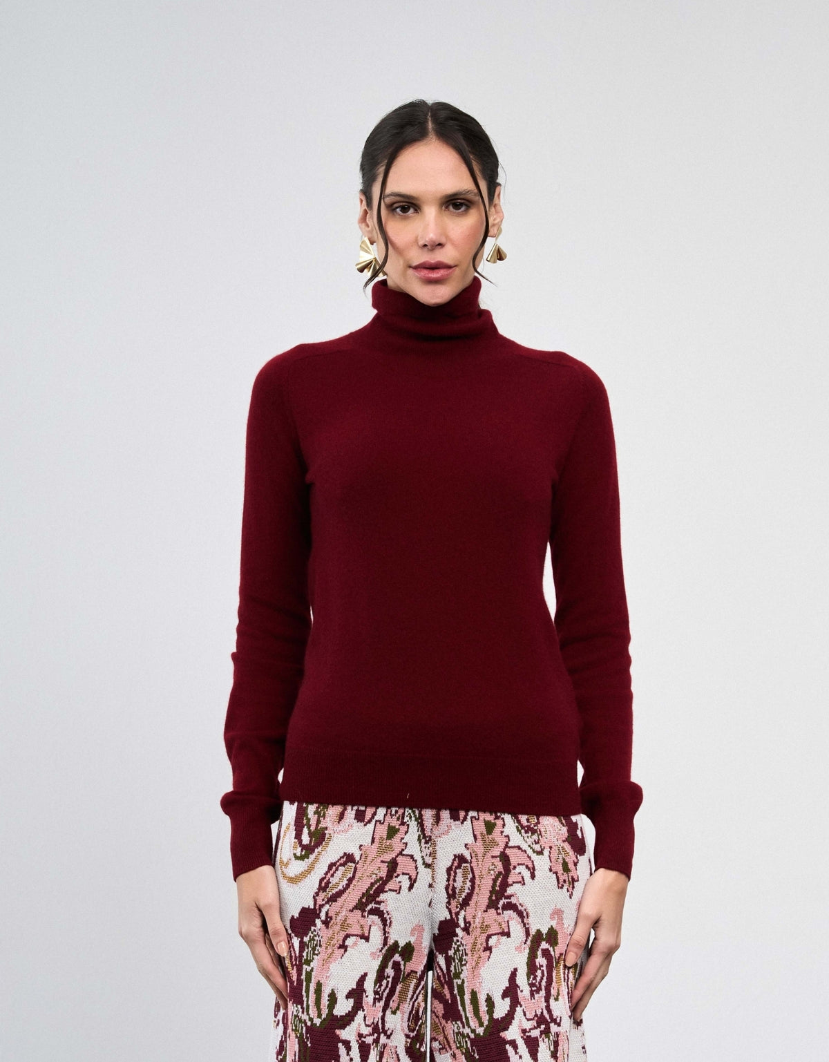 SWEATER GOLA ALTA MADRE REINA CASHMERE PINOT