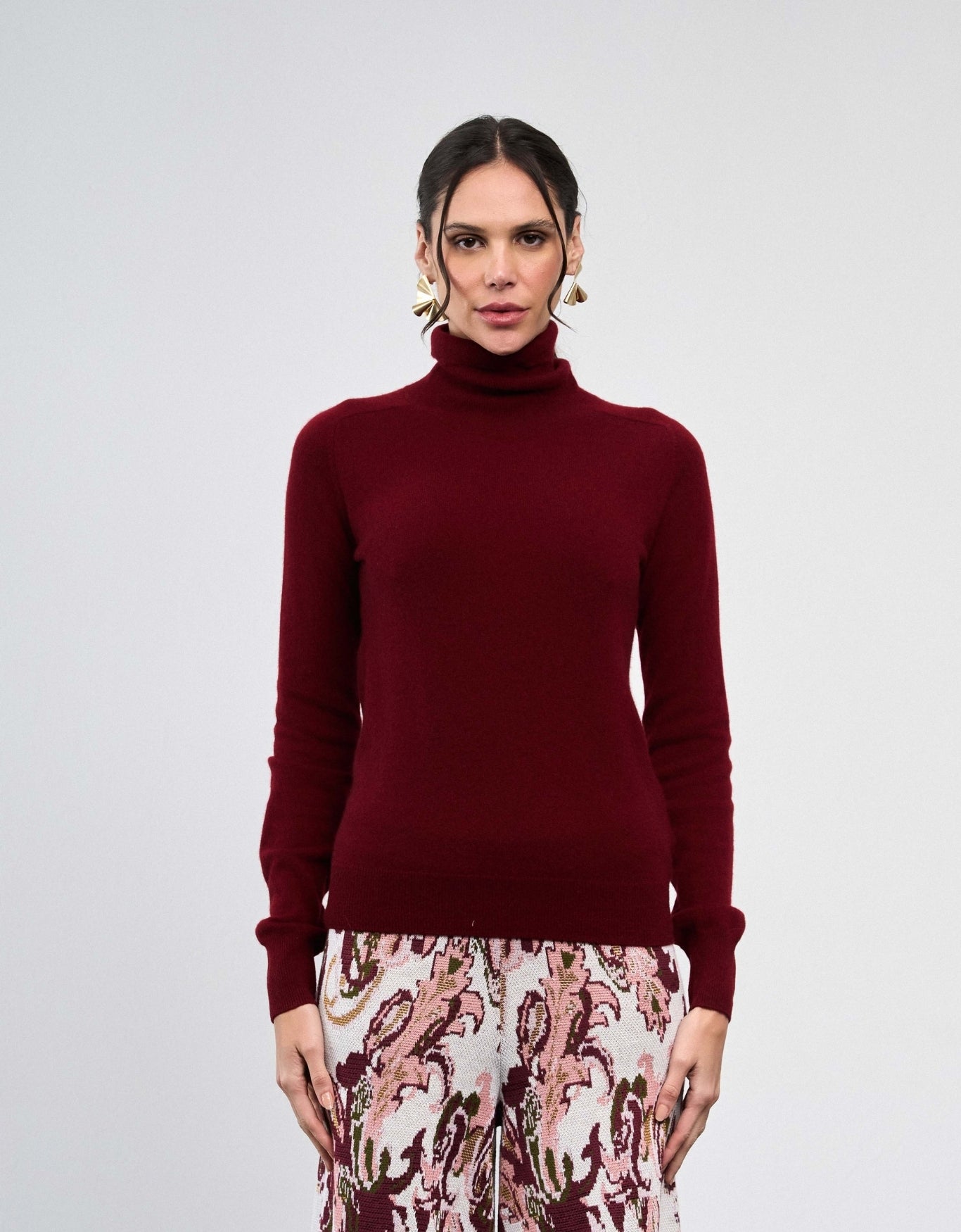 SWEATER GOLA ALTA MADRE REINA CASHMERE PINOT