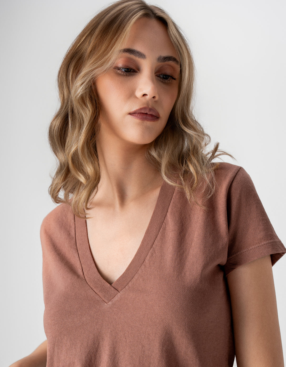 T-SHIRT BASIC MADRE REINA MOCCA