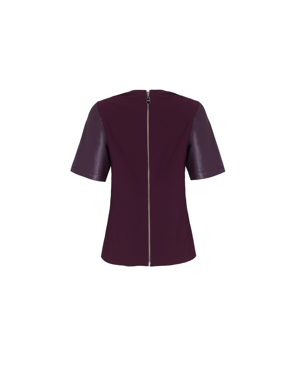 T-SHIRT CAMILA MADRE REINA COURO COM MALHA DARK PURPLE