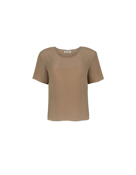 T-SHIRT CLASSIC MADRE REINA SEDA MOCCA