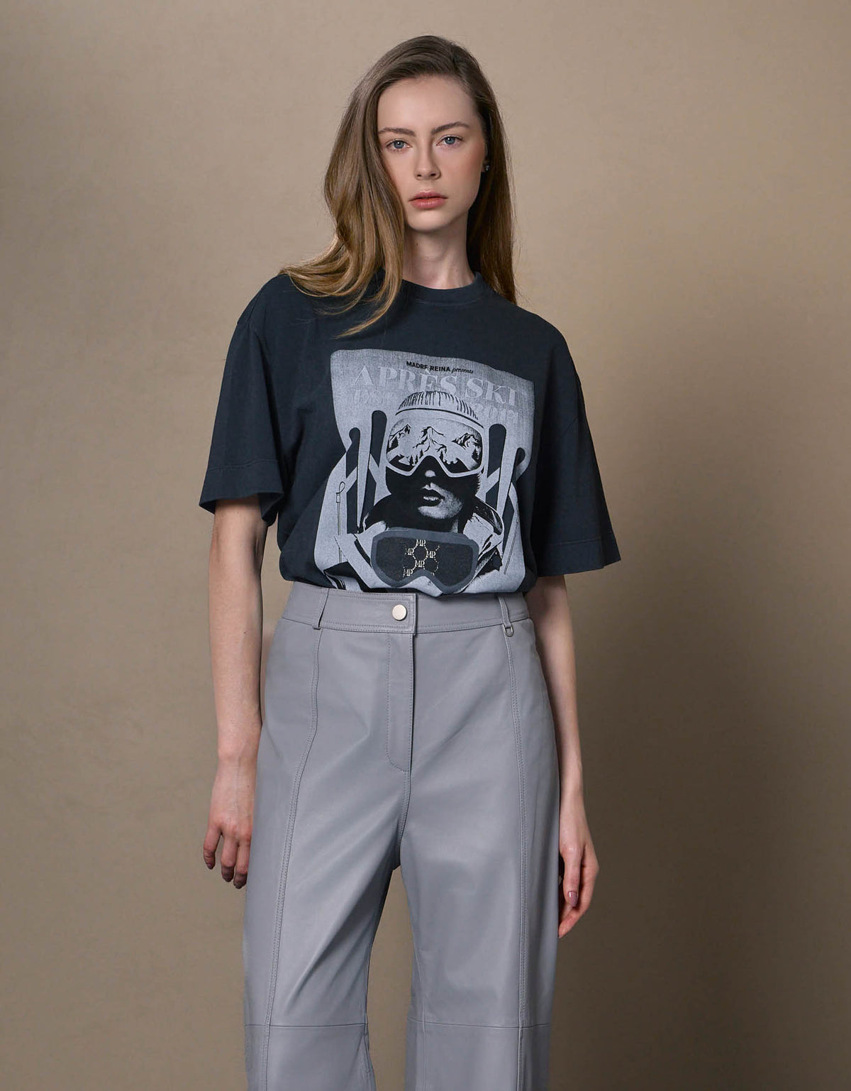 T-SHIRT SKI MADRE REINA CINZA CHUMBO