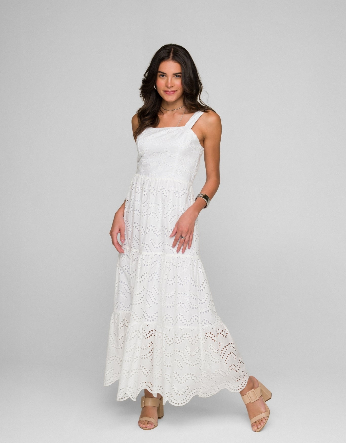 VESTIDO ANA JULIA MADRE REINA BRANCO