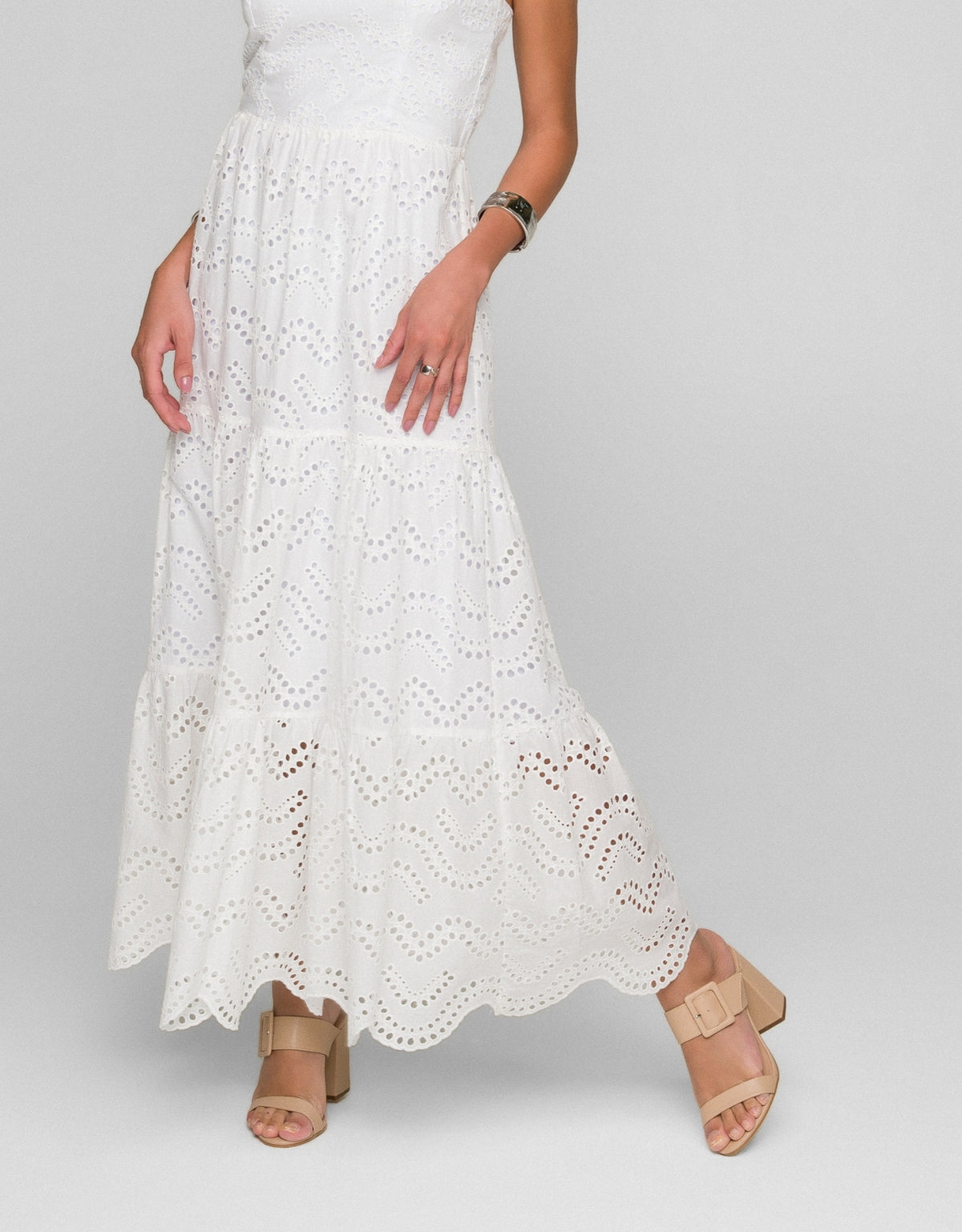 VESTIDO ANA JULIA MADRE REINA BRANCO