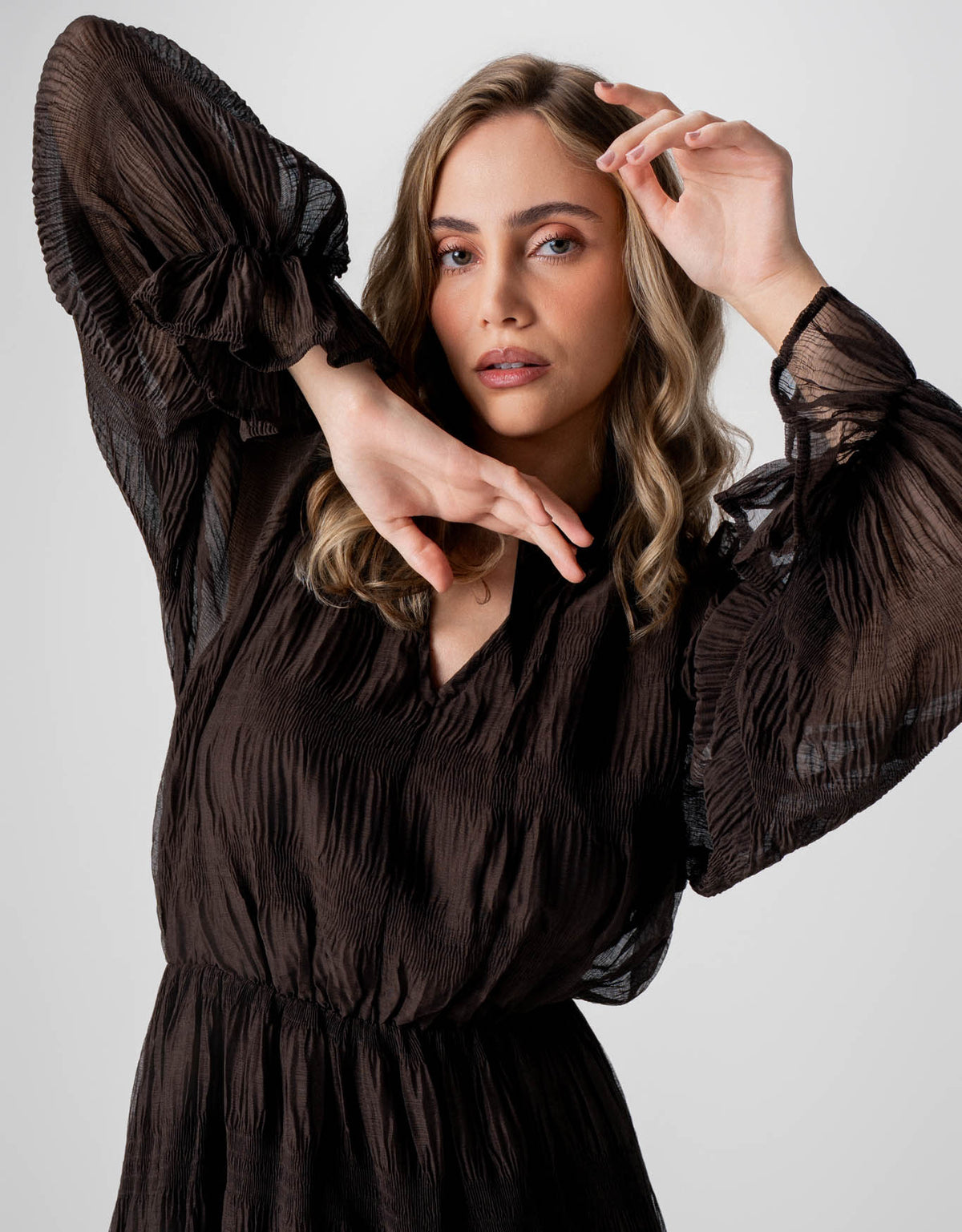 VESTIDO ISABELLA MADRE REINA CHOCOLATE