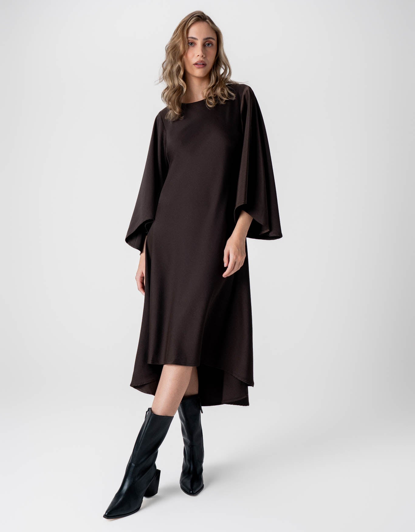 VESTIDO KAREN MADRE REINA CHOCOLATE