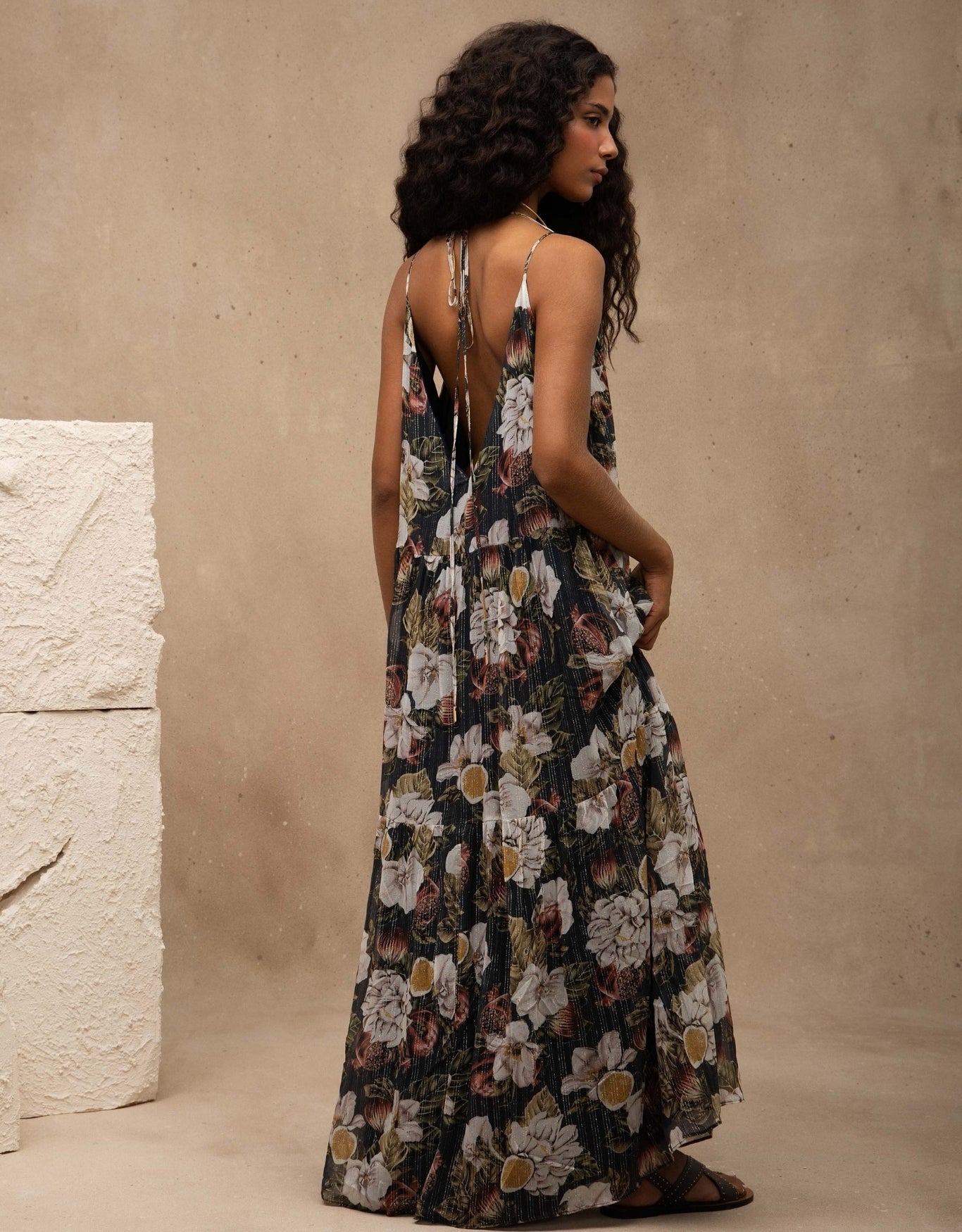 VESTIDO SIENA MADRE REINA SEDA ESTAMPADO