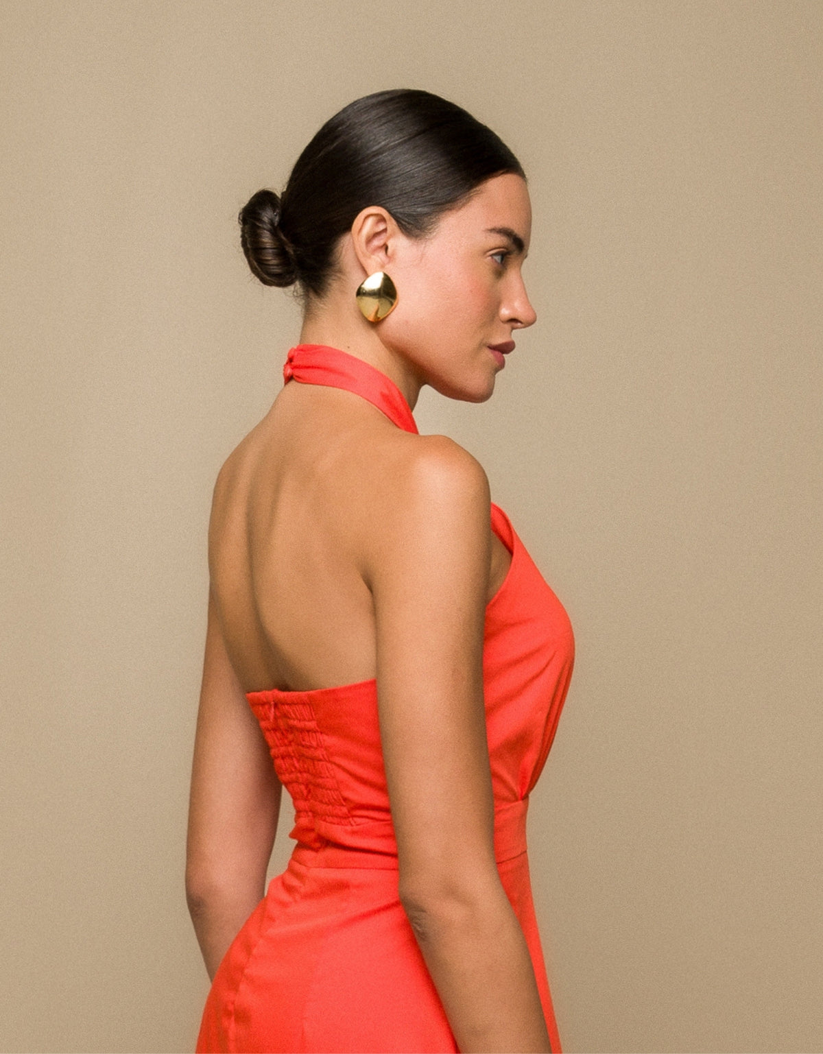 VESTIDO VITÓRIA MADRE REINA LARANJA PITANGA