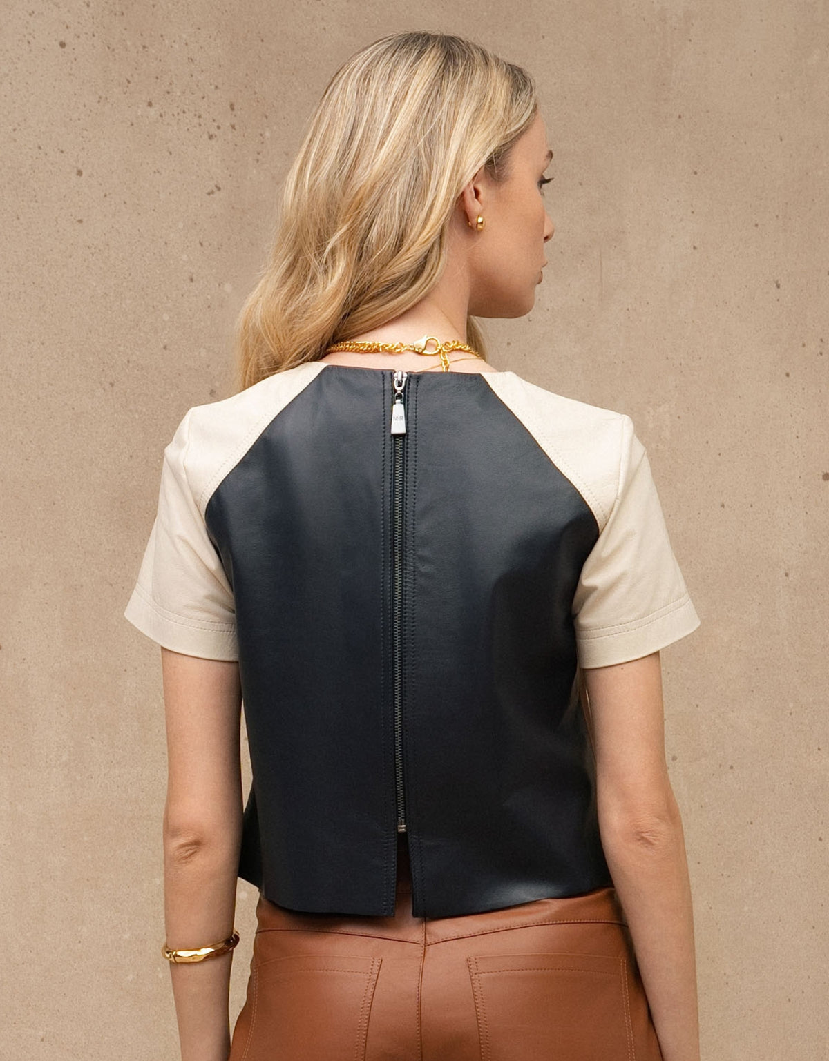 BLUSA GAIA MADRE REINA COURO AZUL MARINE