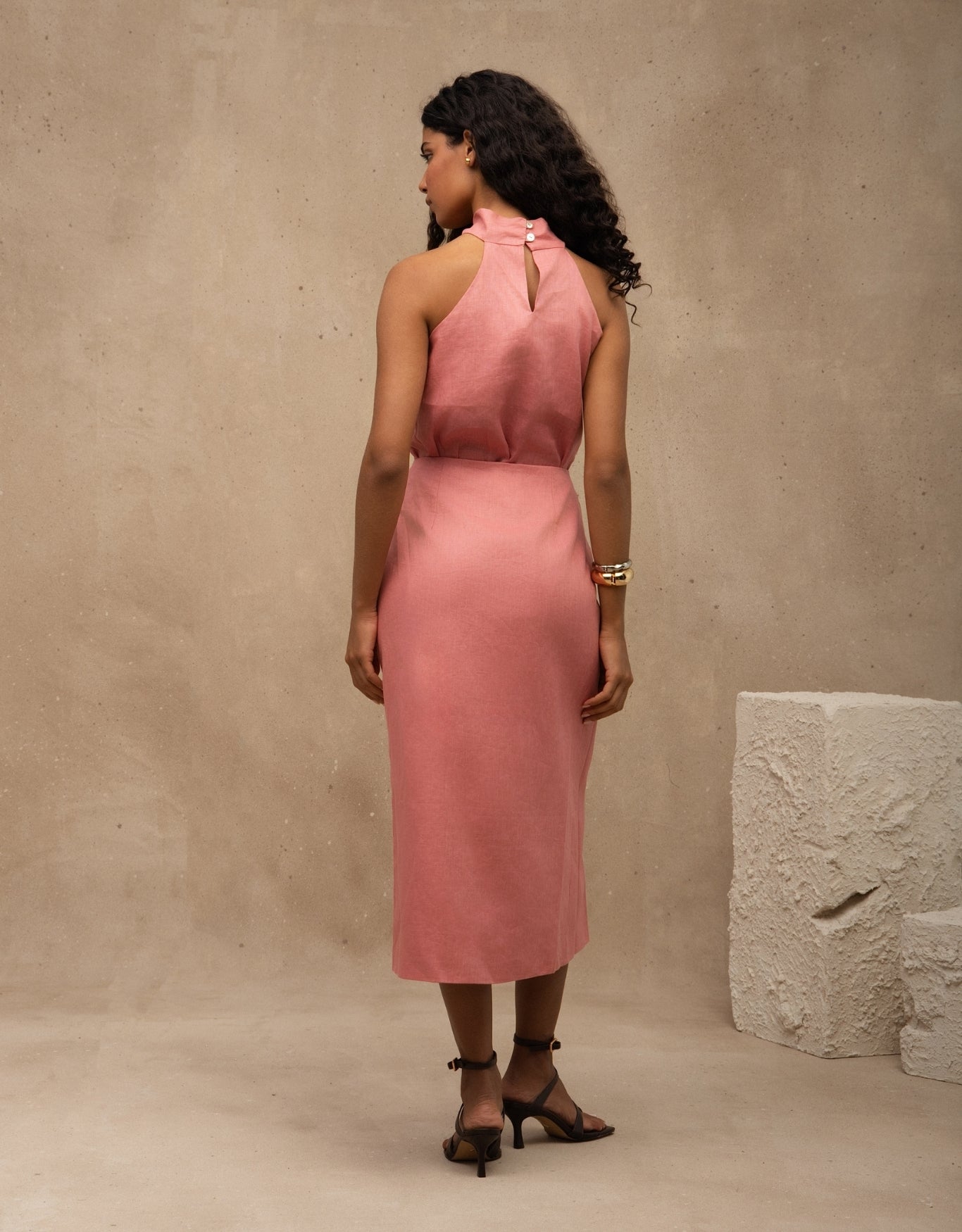 BLUSA MARINA MADRE REINA LINHO ROSA ROMÃ